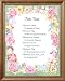 Take Time Poem Motivational Jesus Christ Religious Picture Oak Framed Art Print
