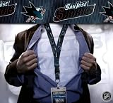 San Jose Sharks Monster-Logo Lanyard with NHL Ticket Holder
