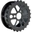 1" Black Gear Screw Fit Tunnel