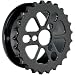 1" Black Gear Screw Fit Tunnel