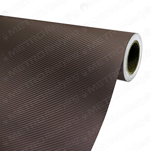 3in x 5in (SAMPLE SIZE) 3M DI-NOC Brown Carbon Fiber Vinyl Film Series CA-424