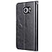 Galaxy S6 edge Case,by Ailun,Premium PU Leather& PC Back,Impact Resistant&Scratch-proof Wallet,Self-Stand for Video Watching,Card Holder,Magnetic Flip Cover[Black]