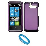 Purple 2 Piece Protective Shield Deflector Crystal Hard Case for Sprint HTC ....