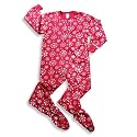 Private Label - Girls Long Sleeve Footed Blanket Sleeper, Red - Runs 2 SIZES big