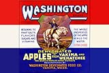 Washington Brand Dehydrated Apples 28X42 Canvas Giclee