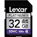 Lexar Platinum II 32 GB 100x SD/SDHC Flash Memory Card LSD32GBSBNA100