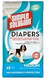 Simple Solution Disposable Diapers, Medium, 12-Count Simple Solution Disposable Diapers, Medium, 12-Count