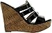 Kayleen Evie-2 Womens Patent Silde On Platform High Heel Wedge Sandals
