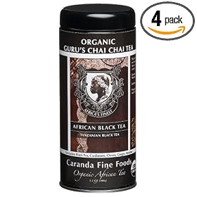 51M7yCiCZiL. SL500 AA280 PIbundle 4,TopRight,0,0 AA280 SH20  Caranda Fine Foods African Black Tea, Organic Gurus Chai Chai Spiced Tea, 3.5 Ounce Tins