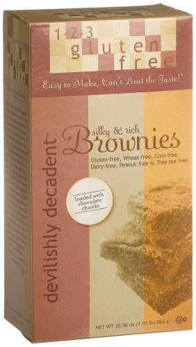 123 Gluten Free Brownie Mix Devil Decadent, 30.56-Ounce Units (Pack of 2) by 123 Gluten Free
