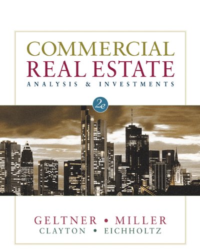 Commercial Real Estate Analysis and Investments (with CD-ROM)