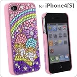 [SoftBank/au iPhone 4S専用]リトルツインスターズ キキララiDressバックカバー(ジュエリータイプ/ピンク)
