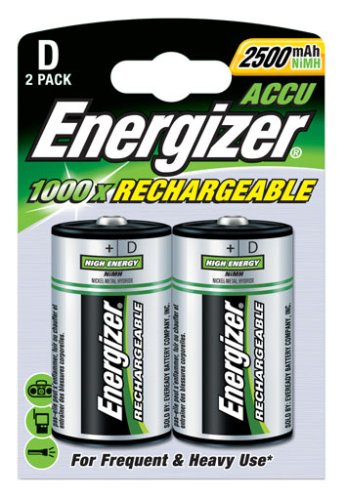 Energizer NiMH Akku D Mono 2500 mAh 2er Pack
