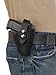Barsony Black Leather Concealment OWB Belt Clip Holster for Mini-Pocket 22 25 .380