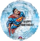 Superman 18 Happy Birthday Mylar Balloon