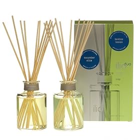 Click here to buy Ilio Modern Air Fragrance Diffuser Duo Pack - Cucumber Slice/ Bamboo Leaves by ILIO.