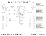 INFINITI FX35/45 Wood Dash Kit 2006-08