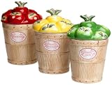 Pfaltzgraff Delicious 3-Piece Sealed Canister Set