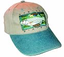 H1551B Flying Fisherman Cap Striped Bass Khaki / blue