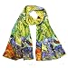 100% Satin Charmeuse Silk Van Gogh's 
