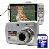 SVP Xthinn-737, 7.0MP, CCD Panasonic Sensor with 3x Optical zoom, 3 TFT LCD (Free-32GB SDHC Memory Card, a Sturdy Tripod)