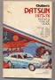 Chilton's repair and tune-up guide, Datsun, 1973-78