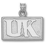Univ Of Kentucky Tower Logo Pendant (Silver)
