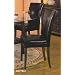 2 "new" Parson Chairs Black Leatherette With Cherry Legs