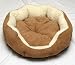 Luxury Pet Bed for Dog or Cat - Exclusive Suede/ Sheepskin Design - Medium