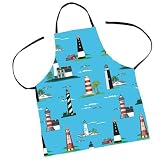 Two Dogs BBQ Apron- Lighthouses