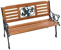 Astonica 50107887 Rose Inlay Garden Bench