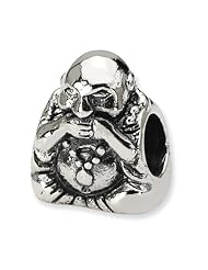 Sterling Silver Reflections Speak No Evil Buddha Bead