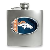 Denver Broncos Stainless Steel Hip Flask