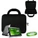 Acer Iconia Tab 10.1 - Inch Tablet Cover Hard Cube Case and Attached Neoprene Pocket (Black)