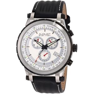 August Steiner Men's ASA814BK Swiss Quartz Sport Chronograph Date Watch (Watch)