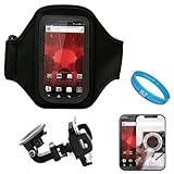Black Workout Armband for Motorola Droid Bionic (XT865) + INCLUDES!!! Mirro ....