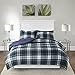 Madison Park Essentials Parkston Down Alternative Comforter Mini Set, Full/ Queen, Navy