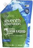 Seventh Generation Natural Dish Soap Refill, Free and Clear, 36 Ounce