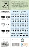 Cricut Font Cartridge, Mini Monogram