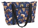 Horses and Horse Saddles Deluxe Tote Bag COTTON FABRIC Bonded To WATERPROOF LINING - SEARCH BROAD BAY BAGS FOR MORE Travel, Baby, Diapers, Gym, or Beach Best Unique AFTER CHRISTMAS GIFT IDEAS for HIM or HER