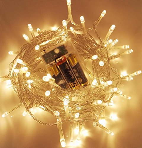 Battery operated string led fairy lights outdoor, warm white, ama…