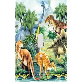 Dinosaur T Rex Invasion Decorative Switchplate Cover