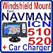 Car Mounting Kit Vehicle Windshield / Suction CUP Mount for Navman ICN-510 , ICN-520 GPS + Car Charger