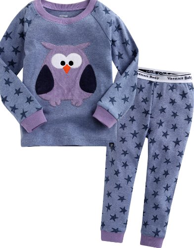 Vaenait Baby Little Boy's 2 Pieces Sleepwear Pajama Top Bottom Set Animal Owl XS