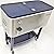 Beacon Rolling Party Cooler Stainless Steel Body with Storage & Wheel Cart, 65 Qt