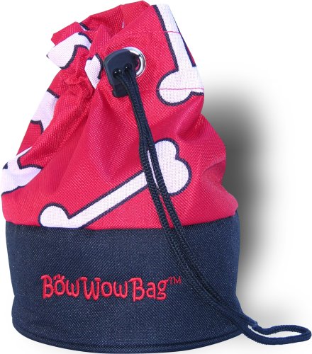 Bow Wow Bag, A Walking Dog's Tote, Red Bone, Small (for Dogs under 25 lbs)