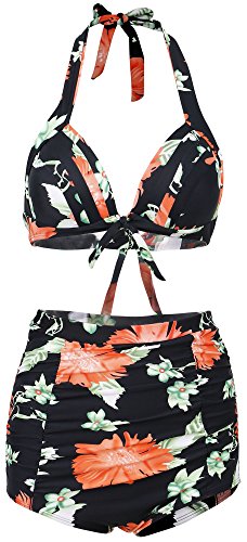 Simplicity® Women's Vintage 50s High Waist Bikini Swimsuit Set