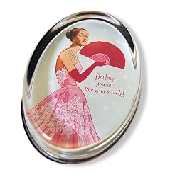 Fashion Diva - Oval Glass Paperweight