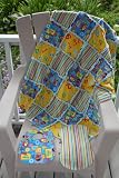 Sesame Street's Bert & Ernie Baby Rag Quilt with Matching Burp Cloth and Bib