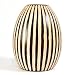 Handmade Lacquered Mango Wood Flower / Bud Vase With Etched Design (Thailand)